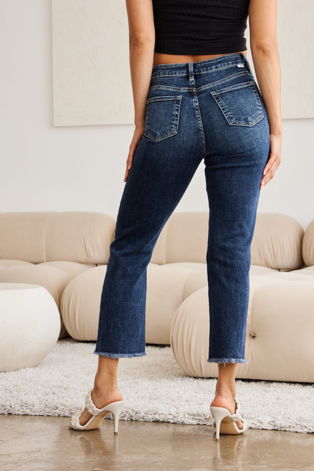 Dylan Tummy Control Distressed Jeans