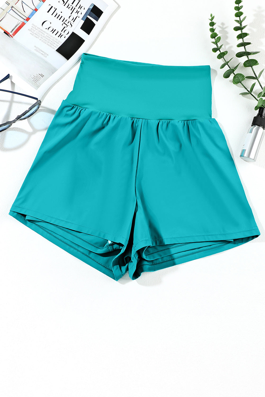 Pocketed High Waist Shorts