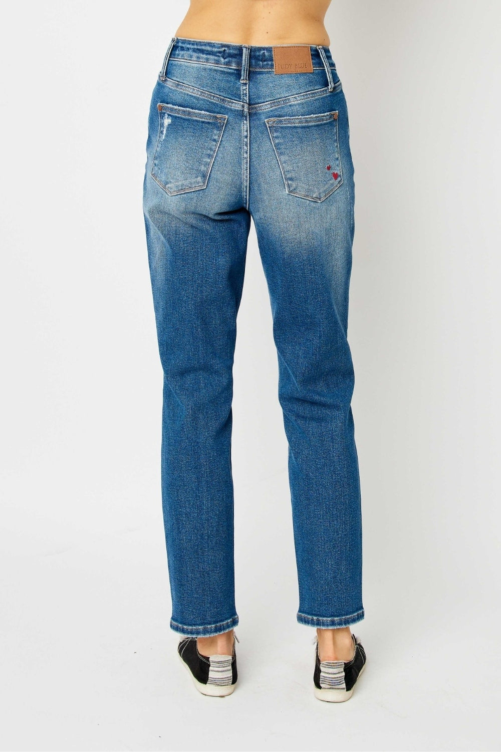 Queen Of Hearts Coin Pocket BF Jeans