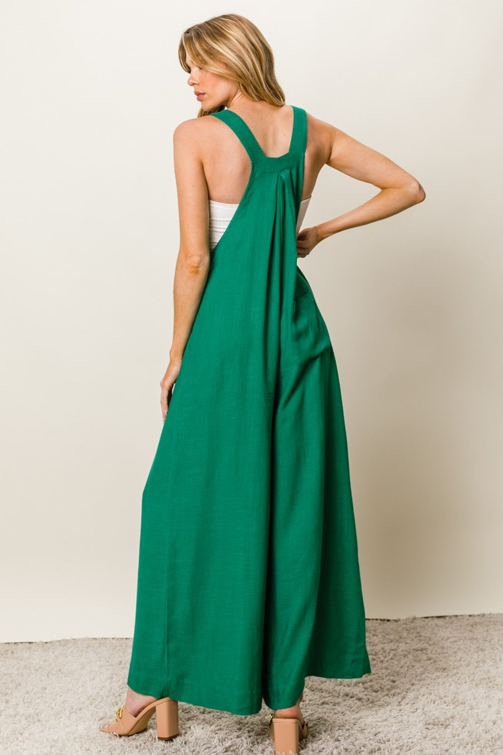 BiBi Sleeveless Wide Leg Jumpsuit