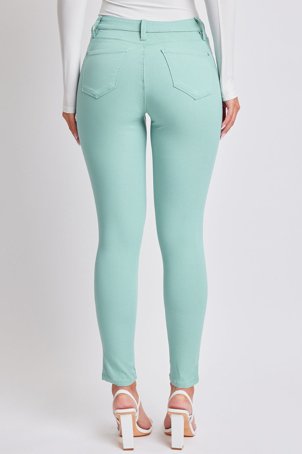 Hyperstretch Mid-Rise Skinny Jeans