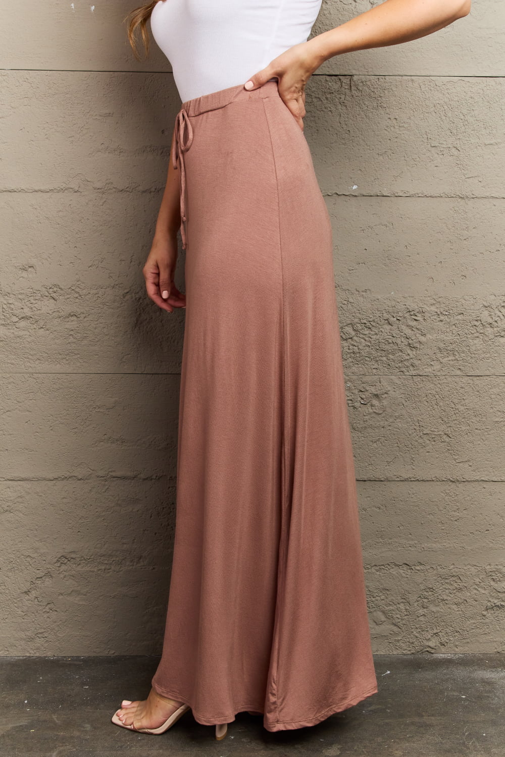 Culture Flare Maxi Skirt in Chocolate