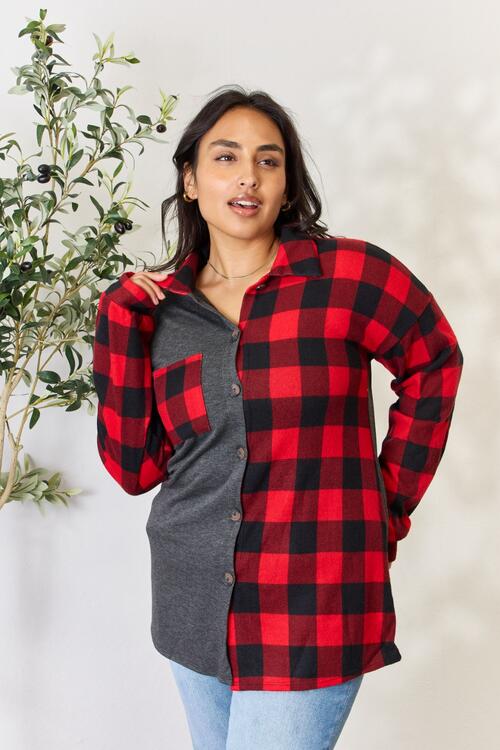 Heimish Plaid Button Down Shacket