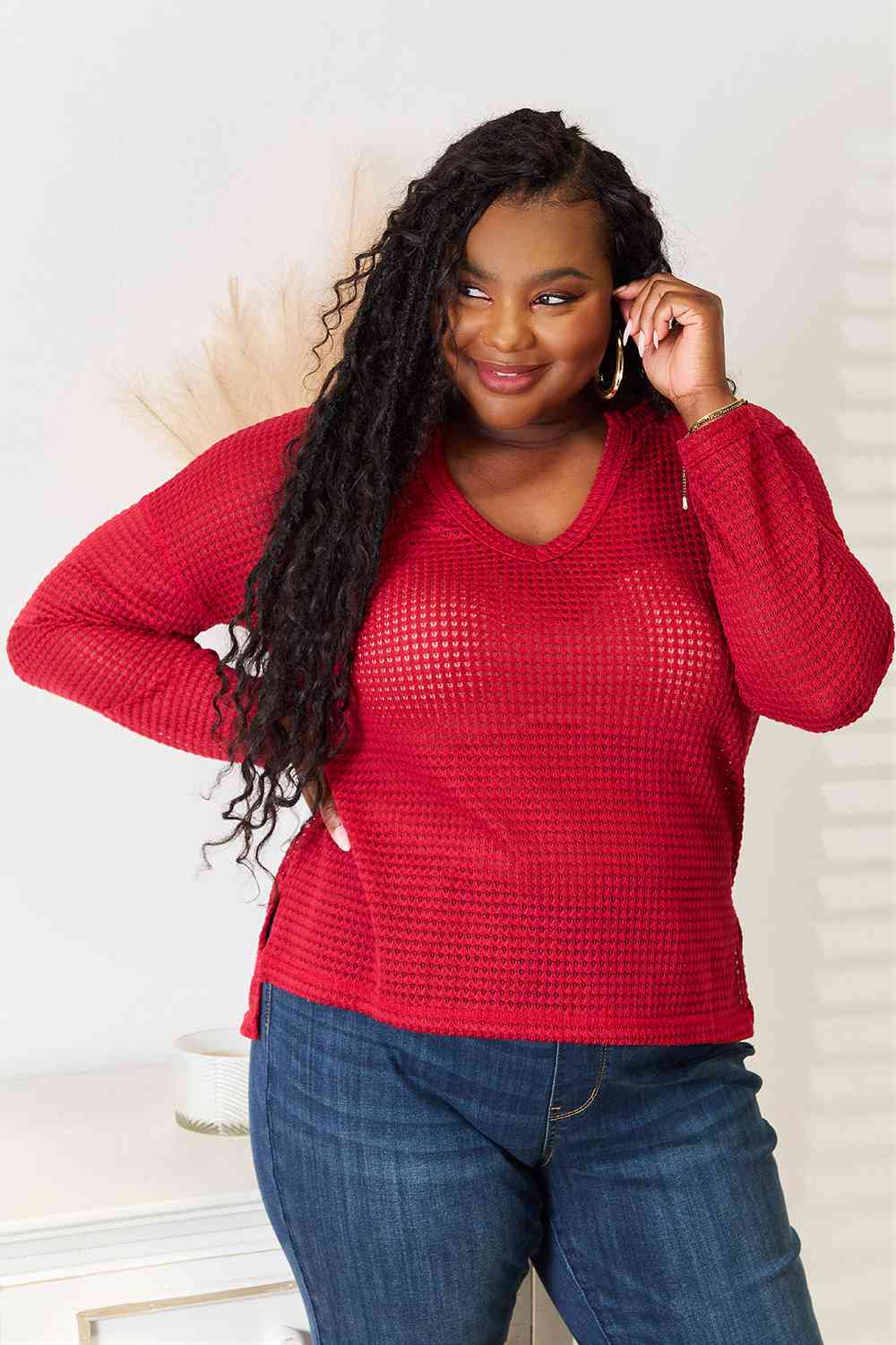 Culture Code Wide Notch Relax Top