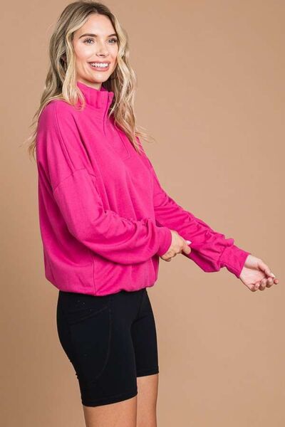 Culture Code Half Zip Long Sleeve Sweatshirt