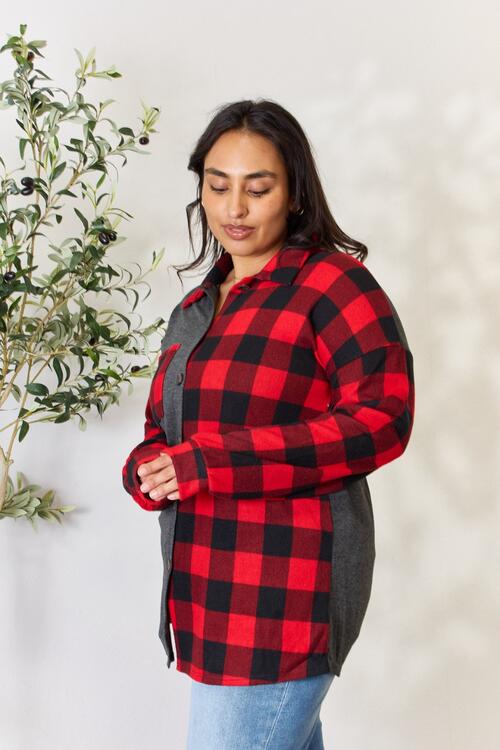 Heimish Plaid Button Down Shacket