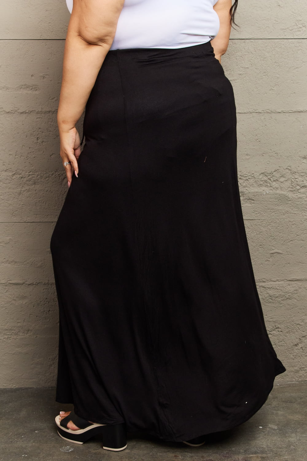 Culture Flare Maxi Skirt in Black