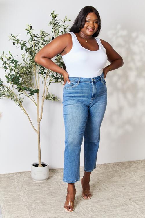 BAYEAS High Waist Straight Jeans