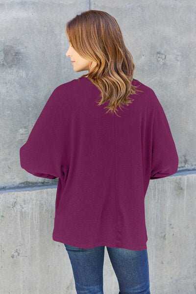 Double Take Round Neck Long Sleeve T-Shirt