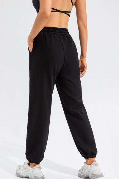 Drawstring Active Pants with Pockets