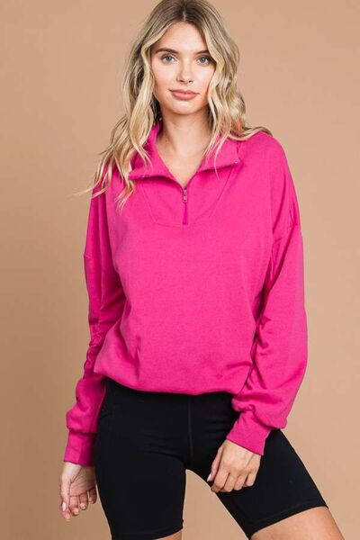 Culture Code Half Zip Long Sleeve Sweatshirt