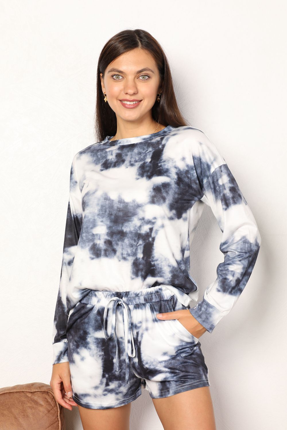 Double Take Tie-Dye Lounge Set