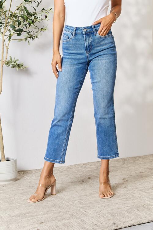 BAYEAS High Waist Straight Jeans