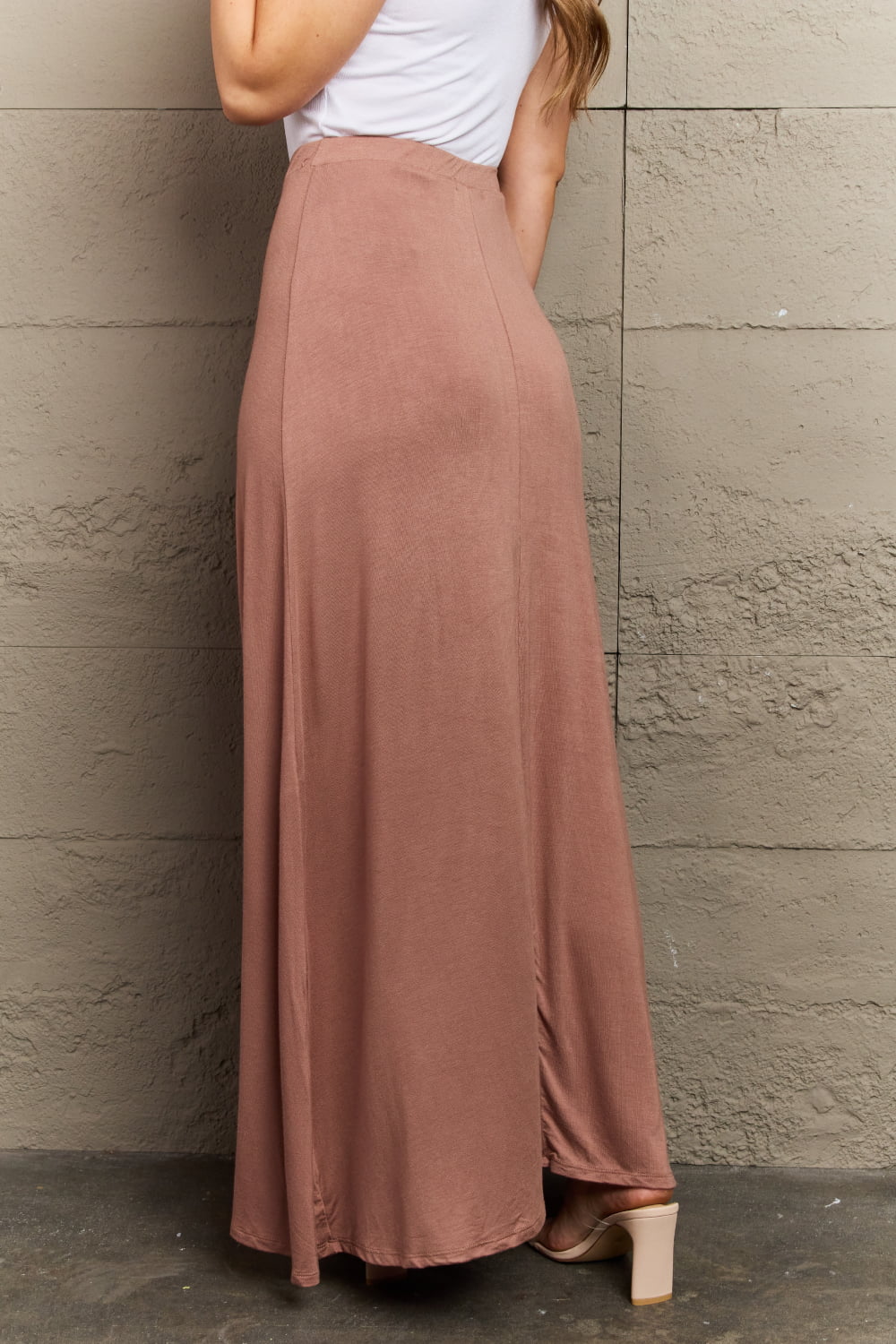 Culture Flare Maxi Skirt in Chocolate