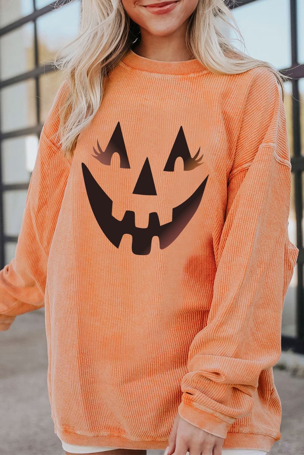 Jack-O'-Lantern Graphic Sweatshirt