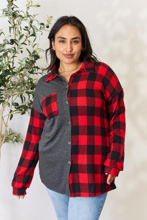 Heimish Plaid Button Down Shacket