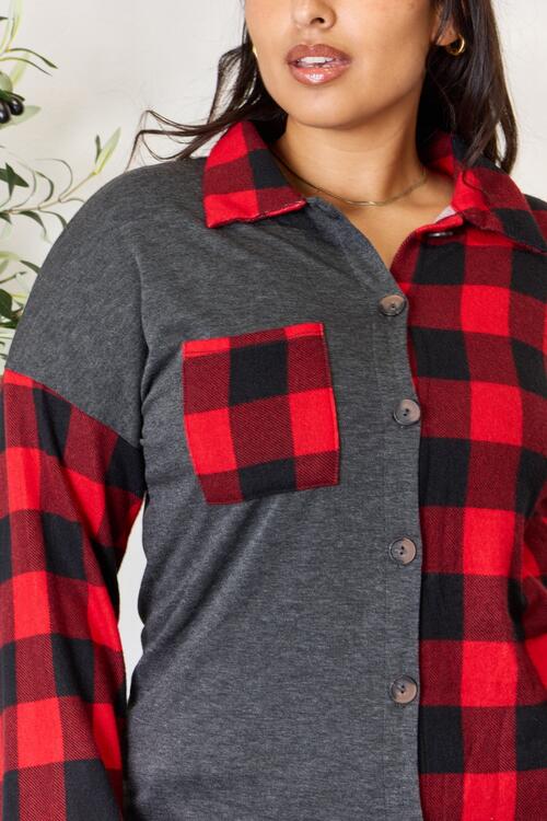 Heimish Plaid Button Down Shacket