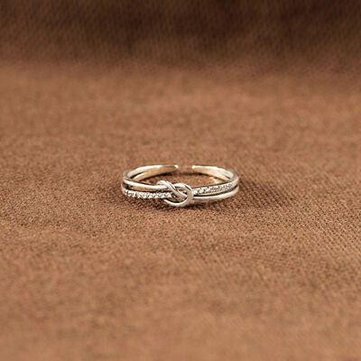 Sterling Silver Double-Layered Knot Ring