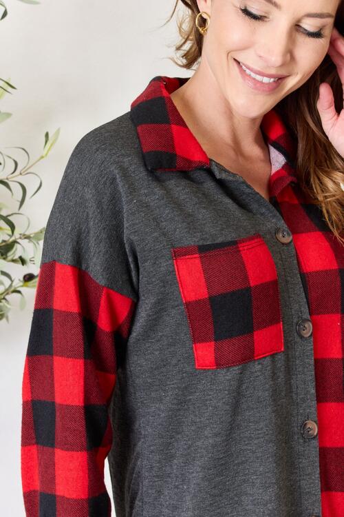 Heimish Plaid Button Down Shacket