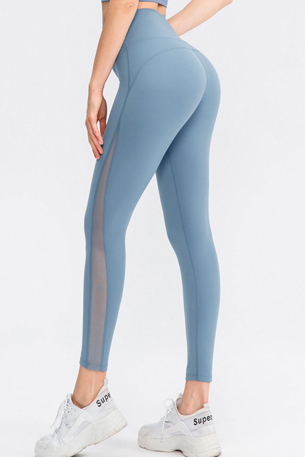 Sporty Leggings with Mesh Detail