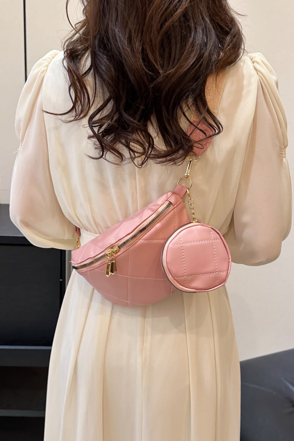 Elegant Essentials Leather Sling Bag with Small Purse