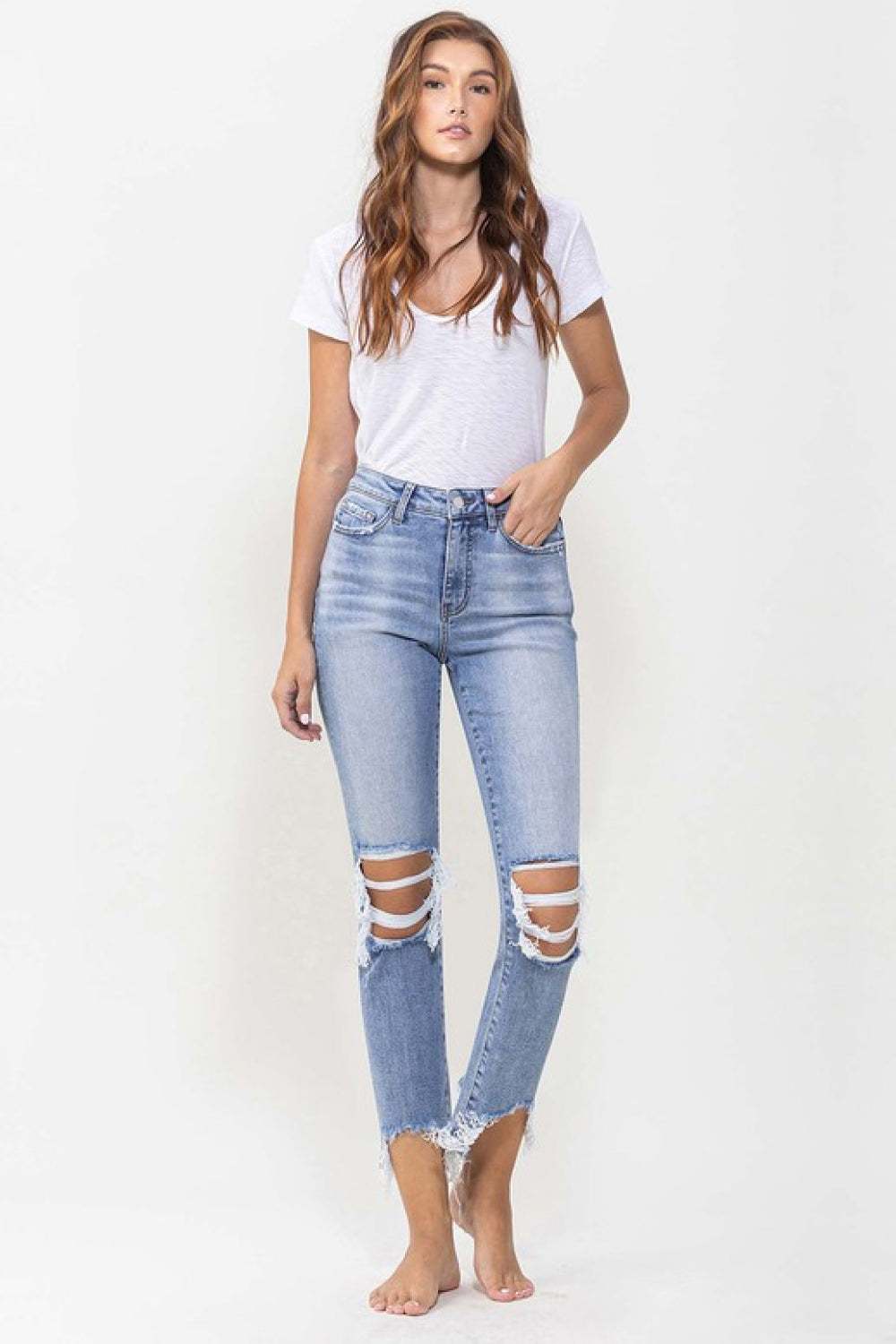 Courtney Super High Rise Kick Flare Jeans