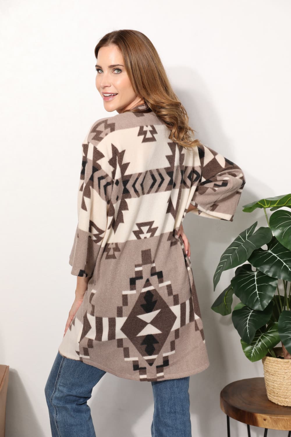 Sew In Love Cardigan with Aztec Pattern