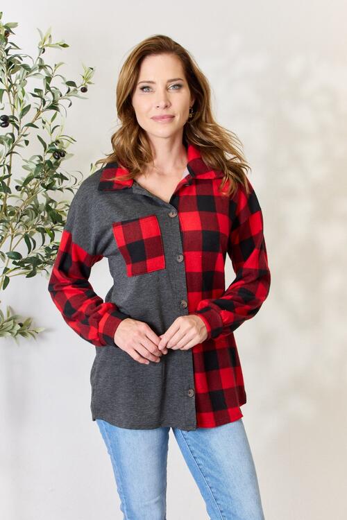 Heimish Plaid Button Down Shacket